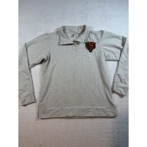 Women's Chicago Bears long sleeve polo shirt with a three-button Size Small